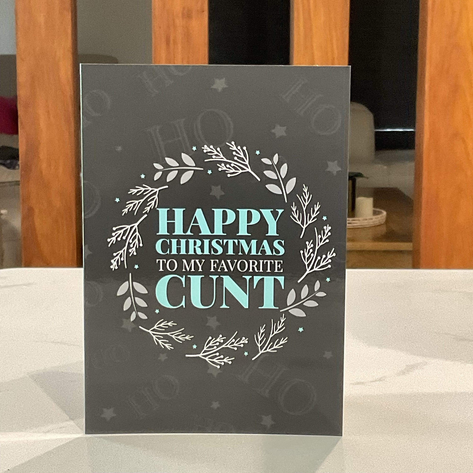 TIGC The Inappropriate Gift Co Happy Christmas to my Favourite Cunt Card