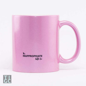 TIGC The Inappropriate Gift Co I like coffee, the colour pink, the word fuck and about 3 people glitter mug