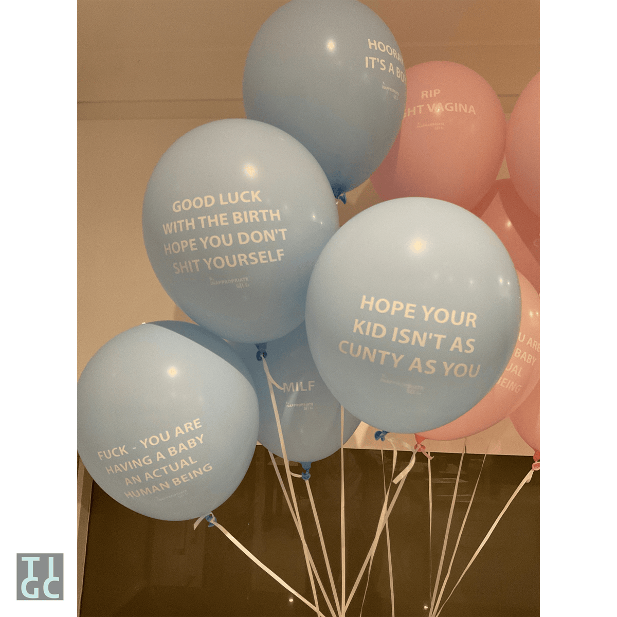 Inappropriate Balloons Baby Shower The Inappropriate Gift Co