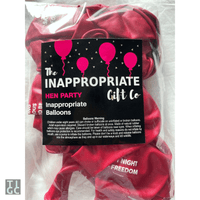 TIGC The Inappropriate Gift Co Inappropriate Balloons - Hen Party