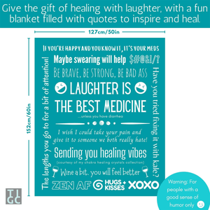TIGC The Inappropriate Gift Co Inappropriate Funny Get Well Blanket