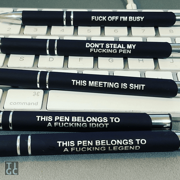 Fuck Off I'm Busy Stylish Ball Point Pen - The Inappropriate Gift Co
