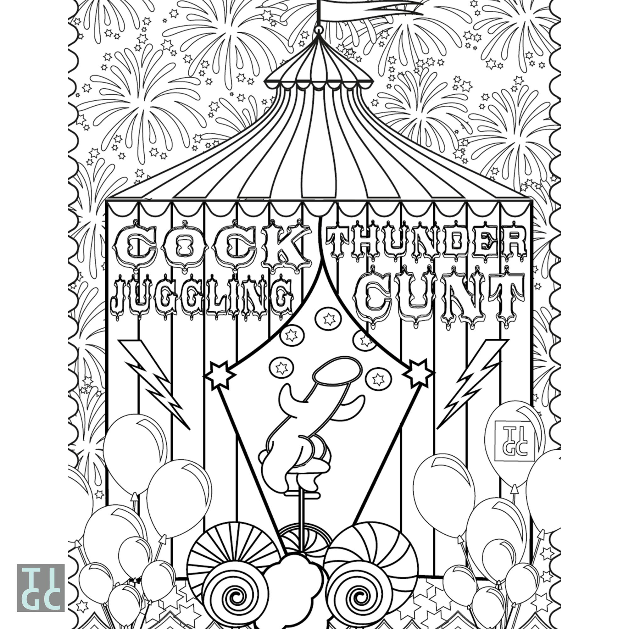 TIGC The Inappropriate Gift Co Inappropriate Sweary Colouring Book