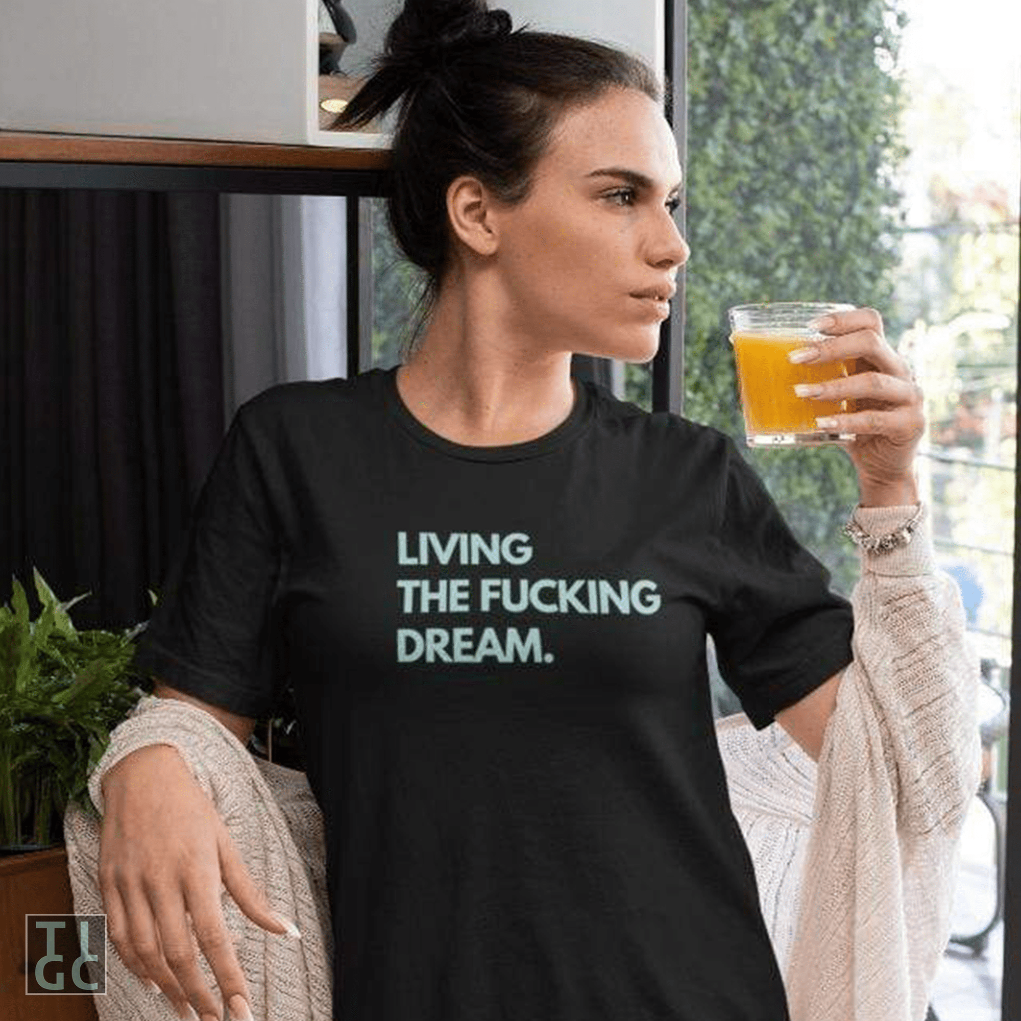 TIGC The Inappropriate Gift Co Living the Fucking Dream Night Shirt