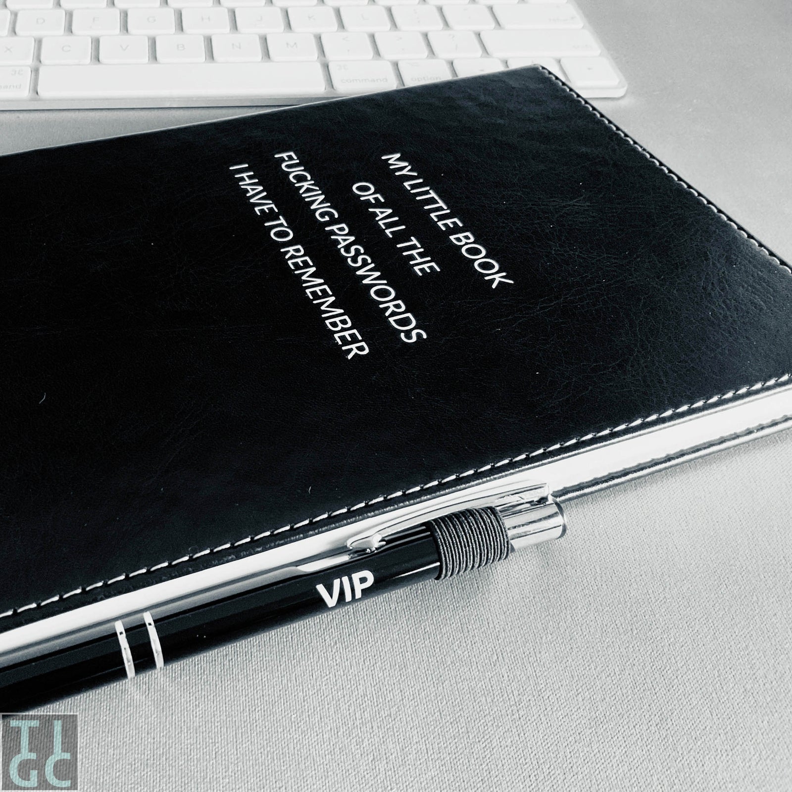 TIGC The Inappropriate Gift Co My Little Book Of All The Fucking Passwords I Have To Remember Notebook and Pen combo