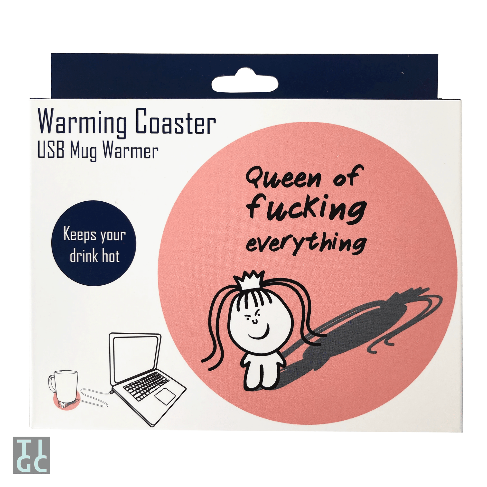 TIGC The Inappropriate Gift Co Queen of F***** Everything USB Mug Warmer