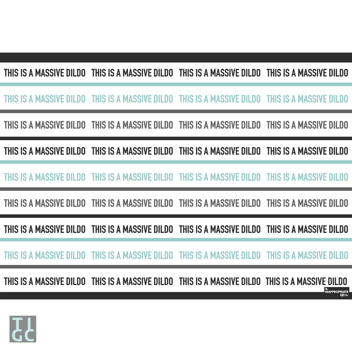 TIGC The Inappropriate Gift Co This is a Massive Dildo Wrapping Paper