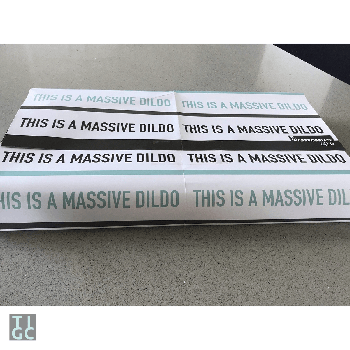 TIGC The Inappropriate Gift Co This is a Massive Dildo Wrapping Paper