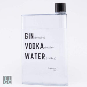 TIGC The Inappropriate Gift Co Water Bottle - Gin, Vodka or actually Water?