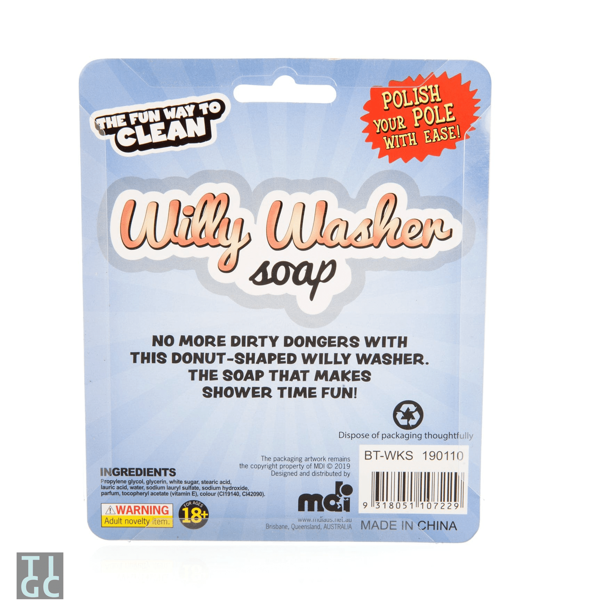 TIGC The Inappropriate Gift Co Willy Washer Soap
