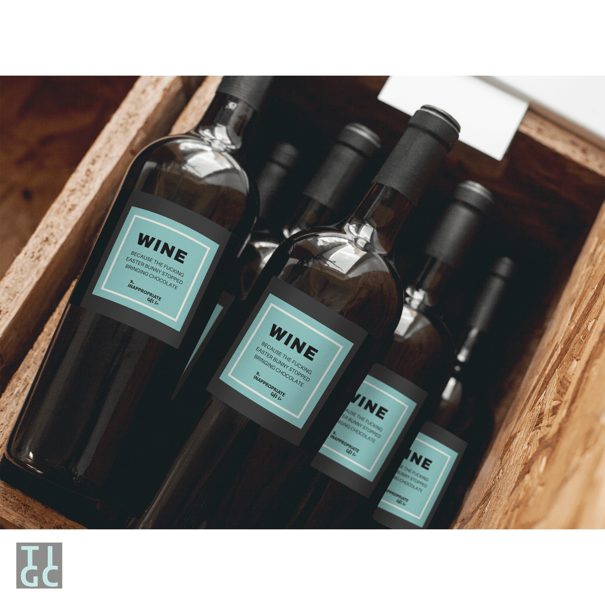 TIGC The Inappropriate Gift Co Wine Easter Chocolate