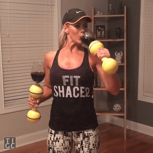 TIGC The Inappropriate Gift Co Wine Glass Workouts