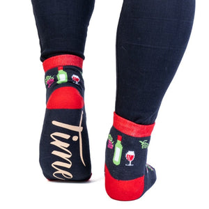 TIGC The Inappropriate Gift Co Wine Time Socks