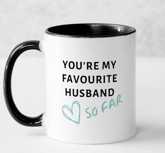 TIGC The Inappropriate Gift Co You are my favourite husband so far mug